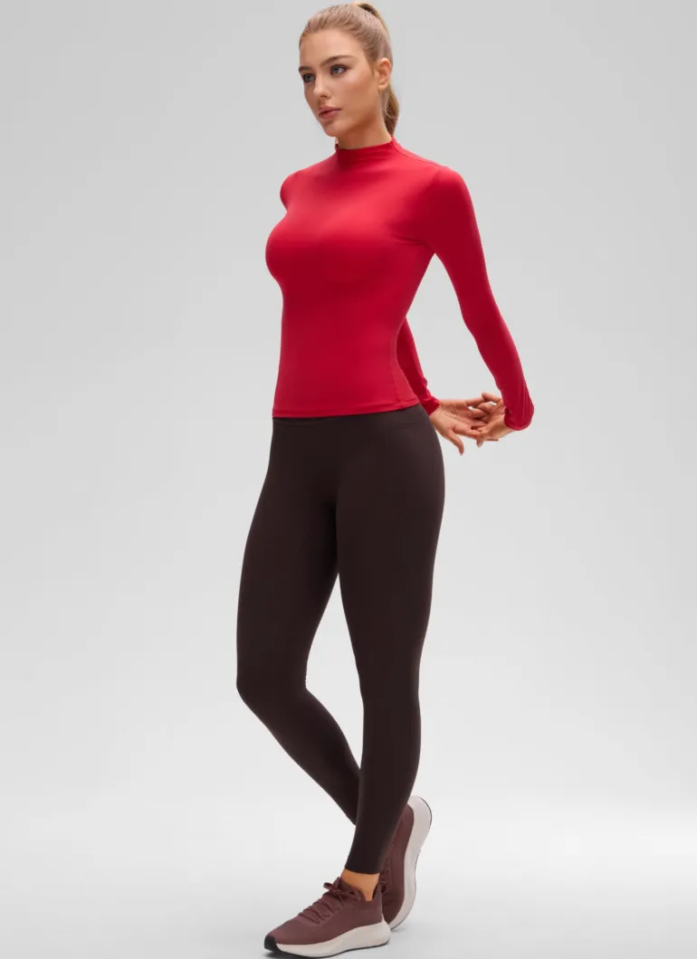 Softembrace Mock Neck Long Sleeve