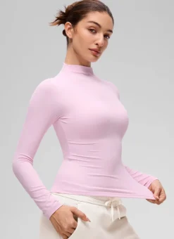 Softembrace Mock Neck Long Sleeve