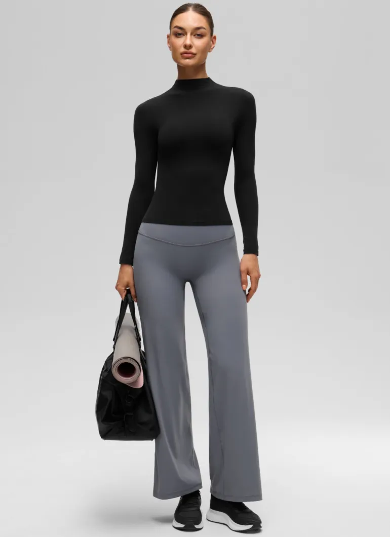 Softembrace Mock Neck Long Sleeve