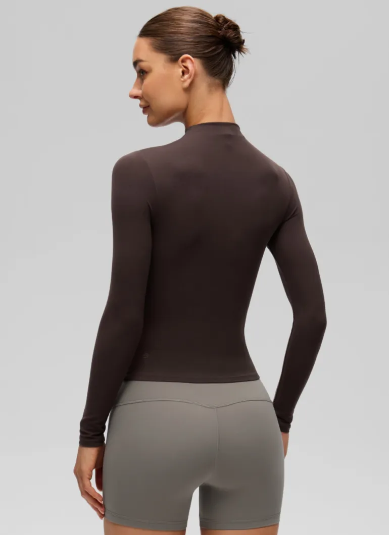 Softembrace Mock Neck Long Sleeve