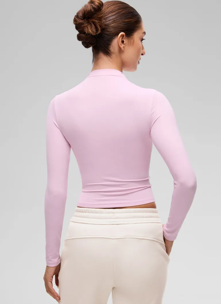 Softembrace Mock Neck Long Sleeve