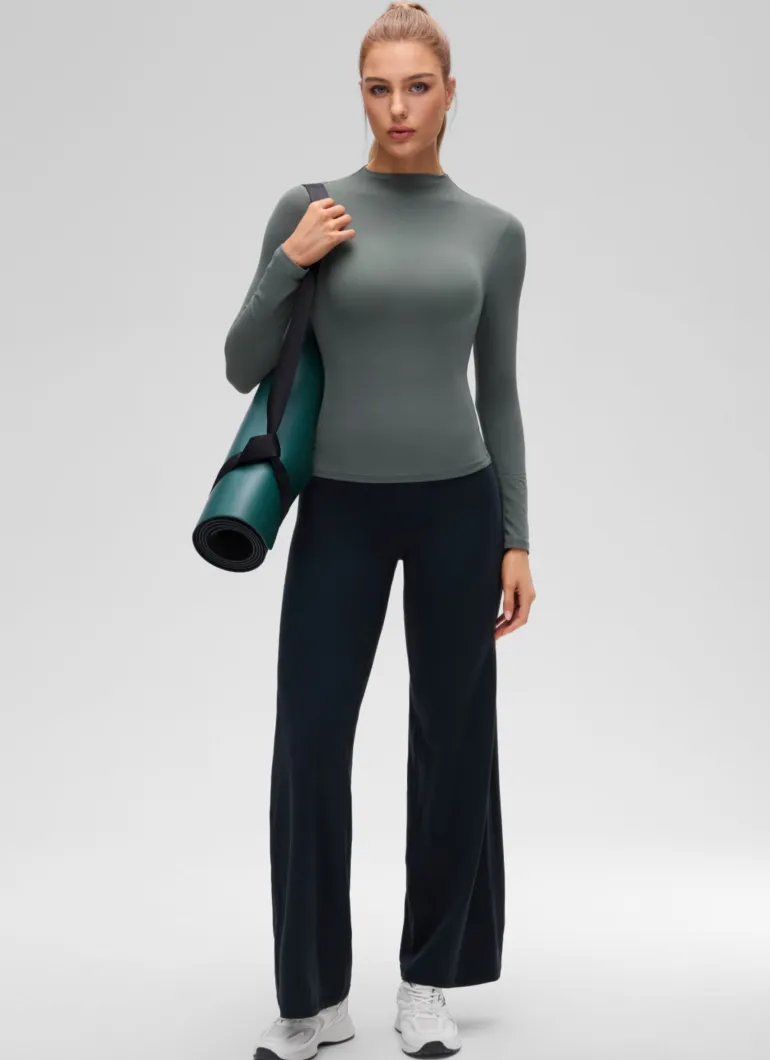 Softembrace Mock Neck Long Sleeve