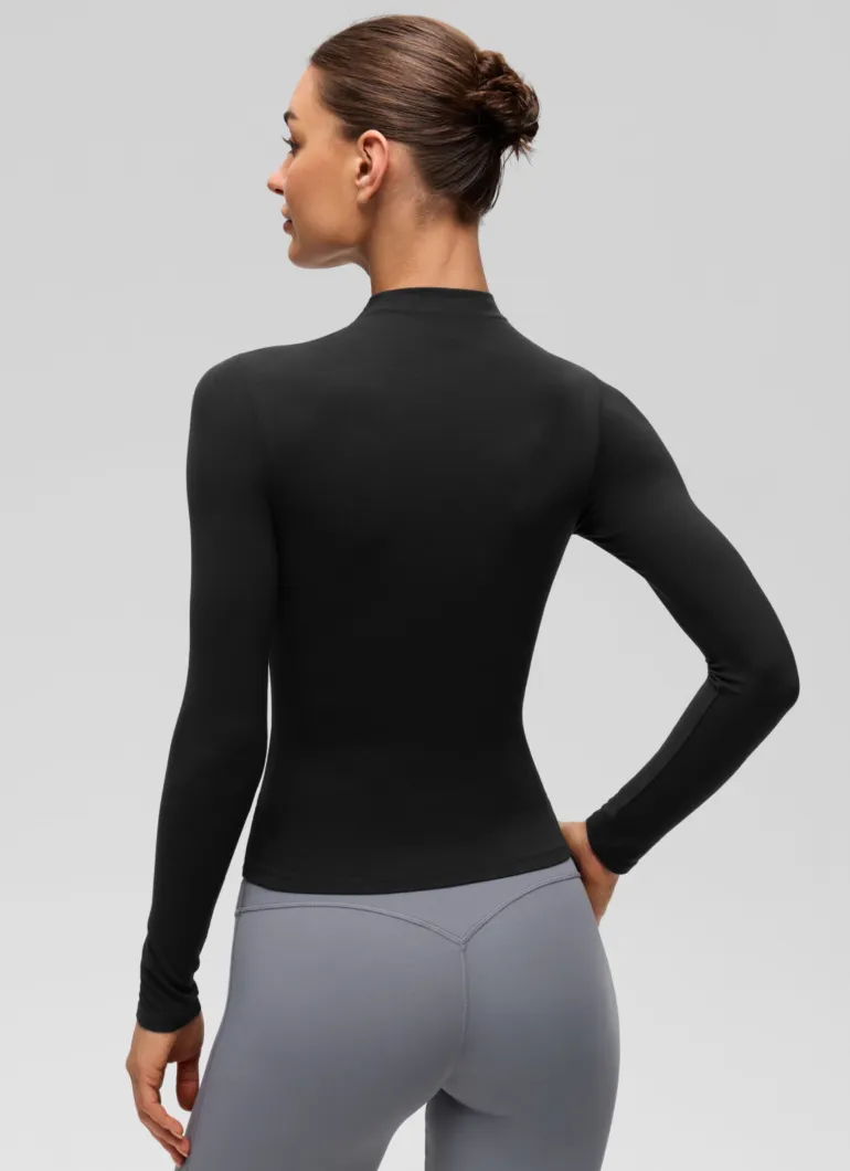 Softembrace Mock Neck Long Sleeve