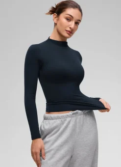 Softembrace Mock Neck Long Sleeve