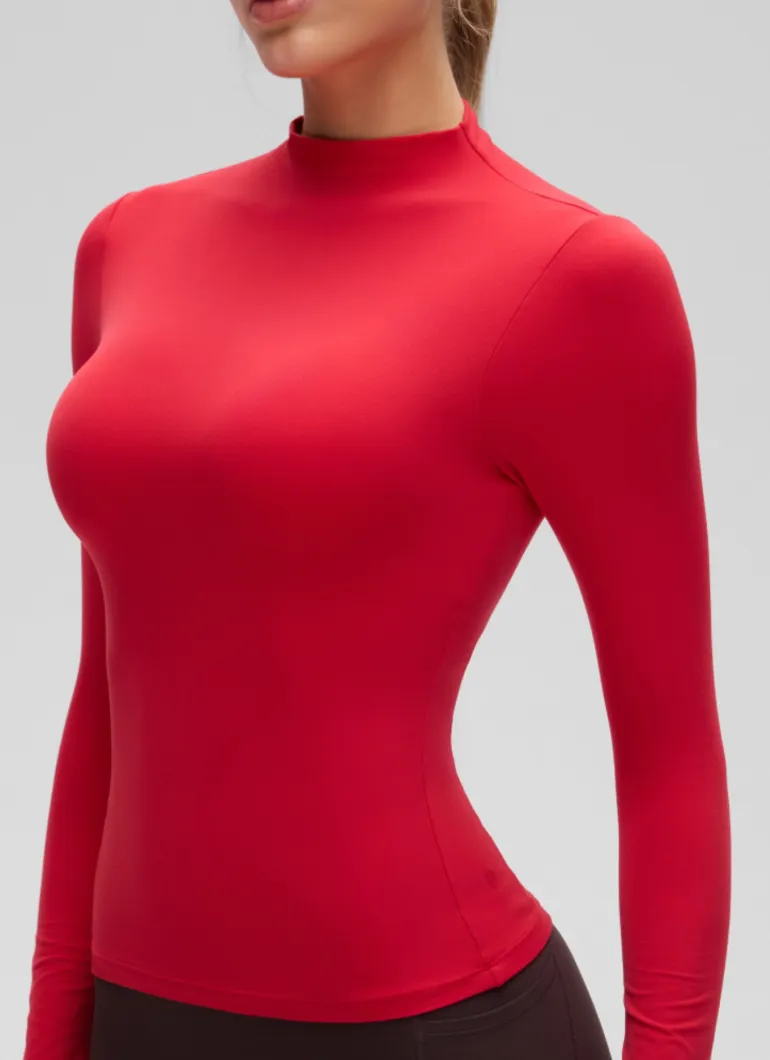 Softembrace Mock Neck Long Sleeve