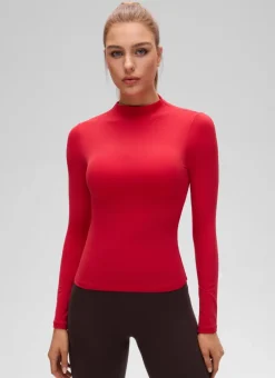 Softembrace Mock Neck Long Sleeve
