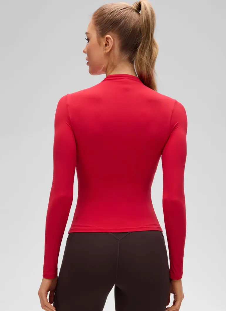 Softembrace Mock Neck Long Sleeve