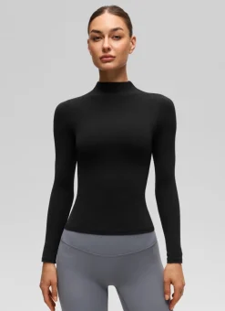 Softembrace Mock Neck Long Sleeve