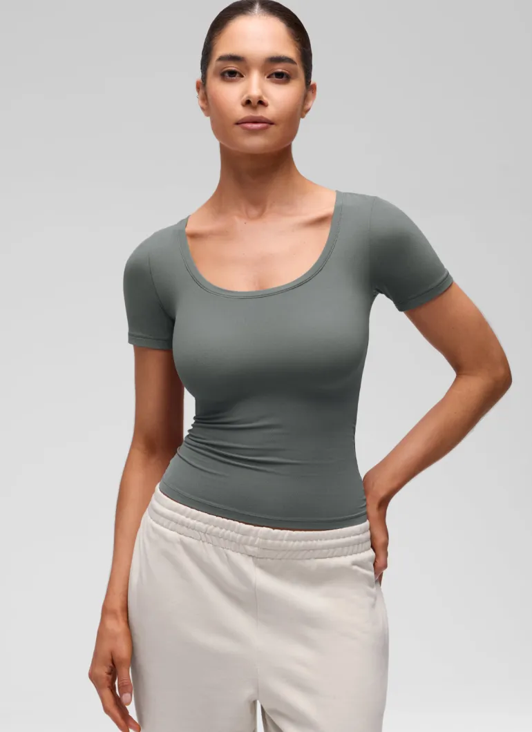 Softembrace U Neck Tight Fit Short Sleeve