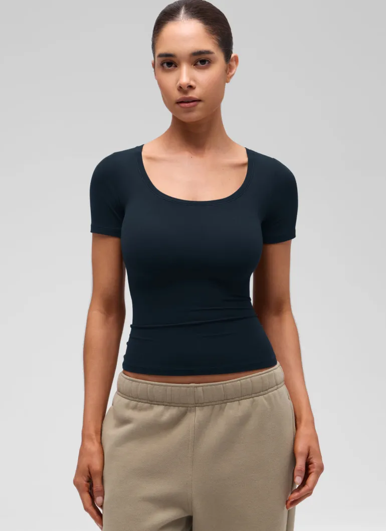 Softembrace U Neck Tight Fit Short Sleeve