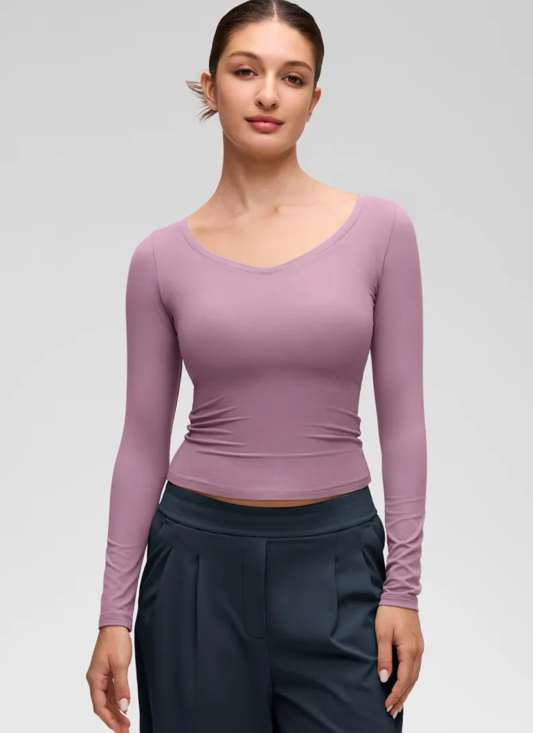 Softembrace V Neck Long Sleeve