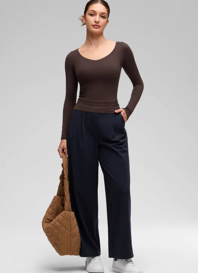 Softembrace V Neck Long Sleeve