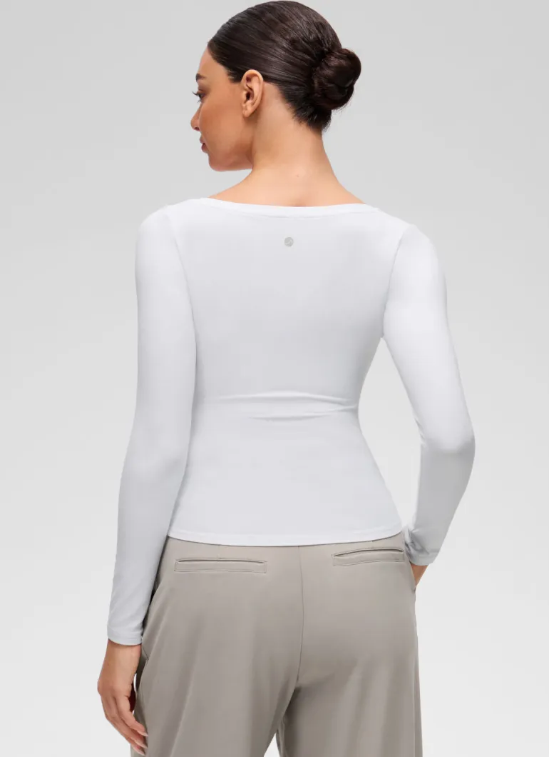 Softembrace V Neck Long Sleeve