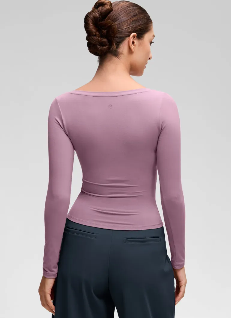 Softembrace V Neck Long Sleeve