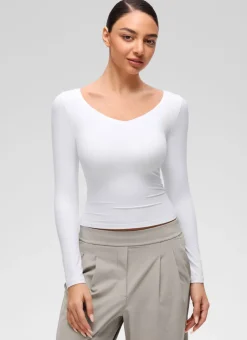 Softembrace V Neck Long Sleeve