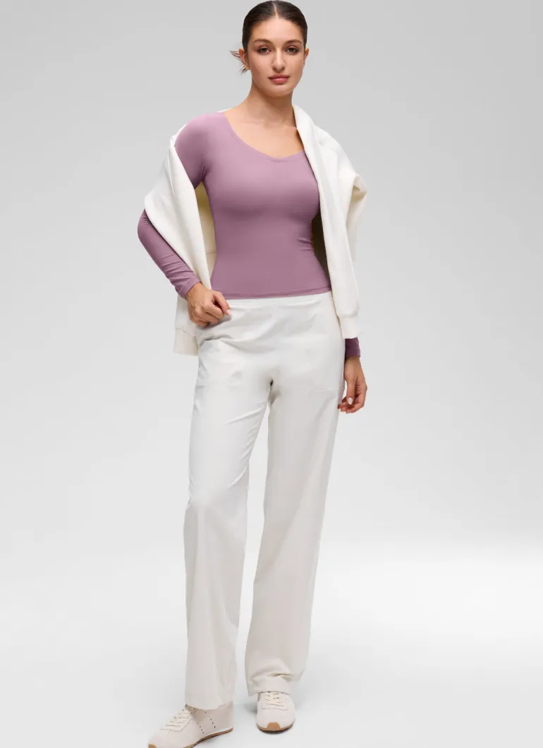 Softembrace V Neck Long Sleeve