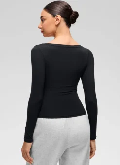 Softembrace V Neck Long Sleeve