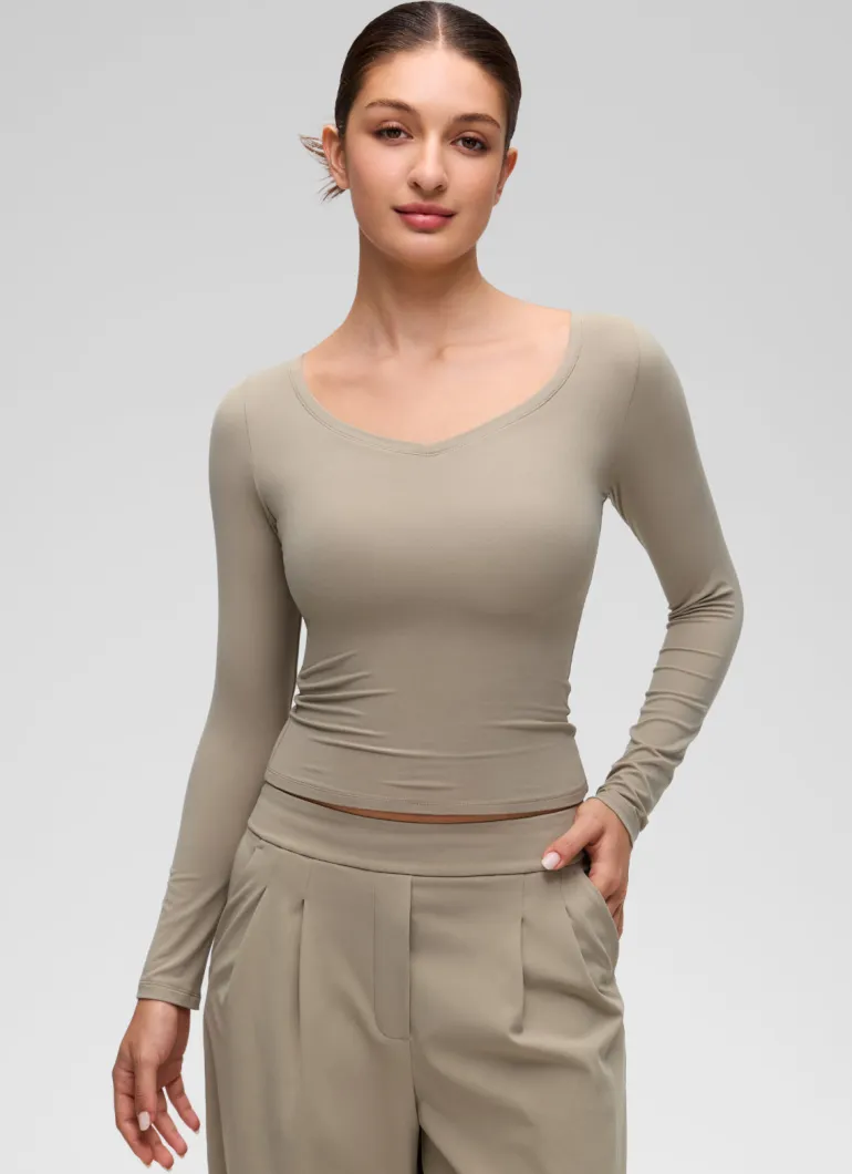 Softembrace V Neck Long Sleeve