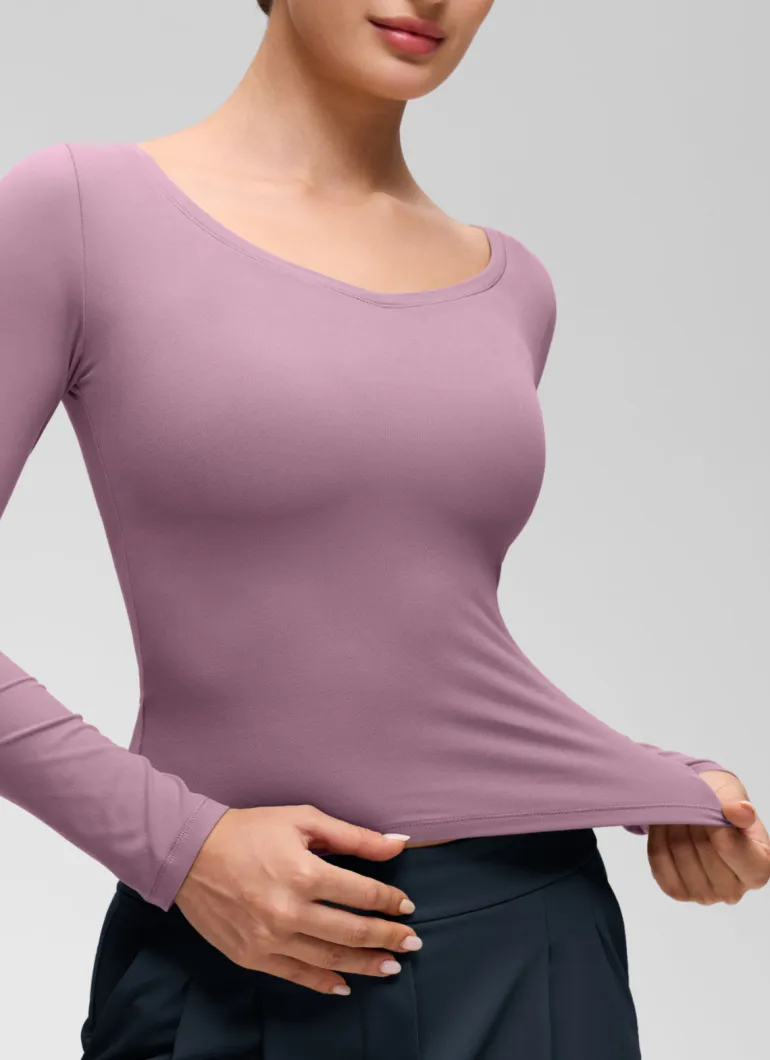 Softembrace V Neck Long Sleeve