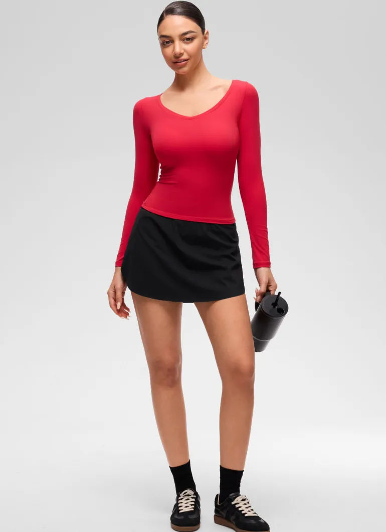 Softembrace V Neck Long Sleeve