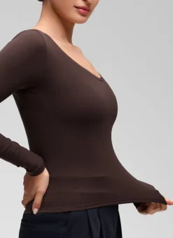 Softembrace V Neck Long Sleeve