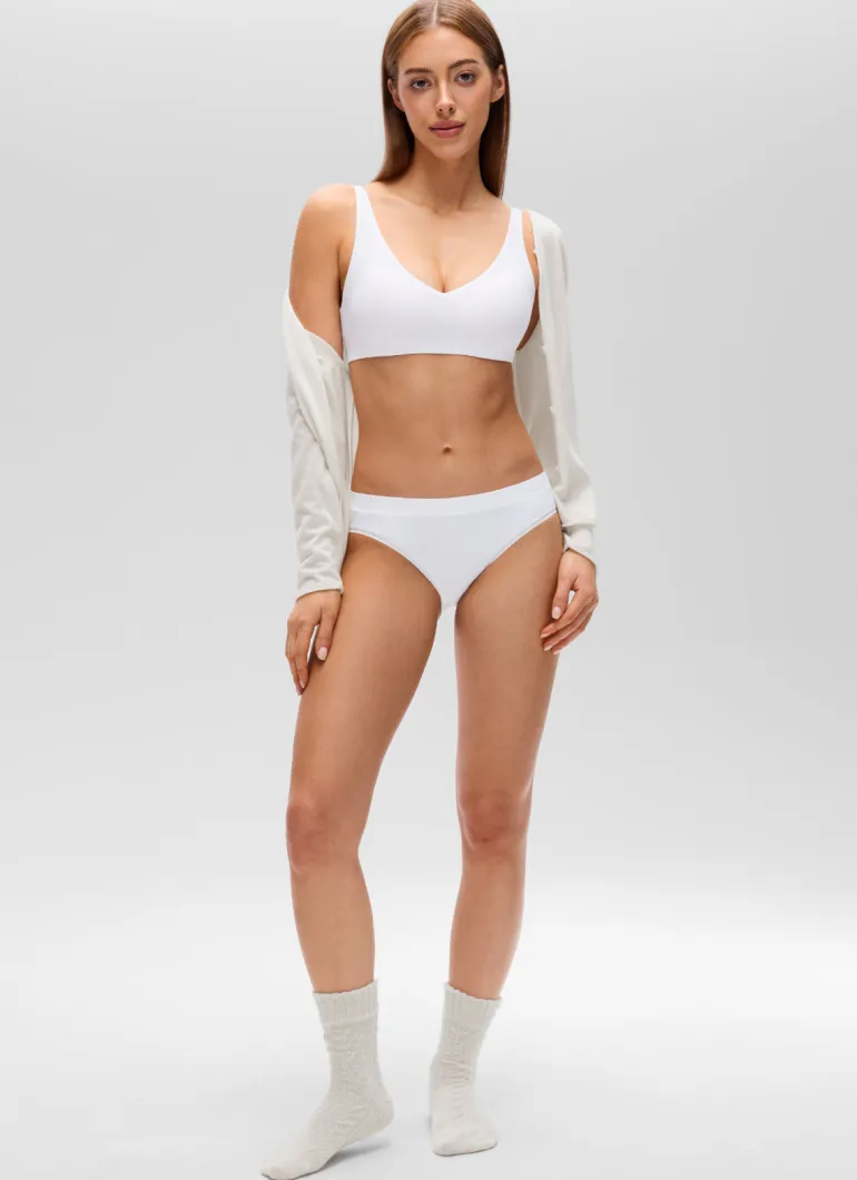 Softhold Double Lined Deep V Bralette