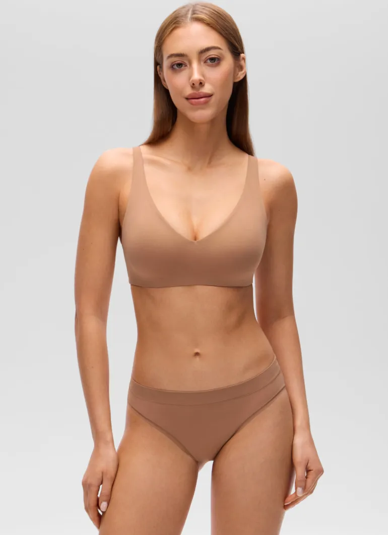 Softhold Double Lined Deep V Bralette