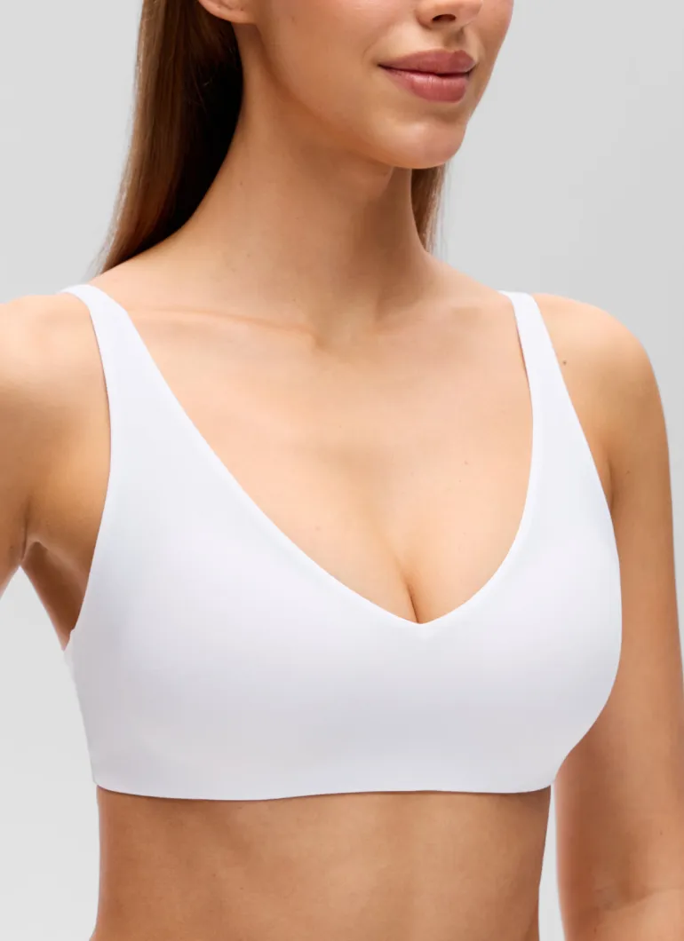 Softhold Double Lined Deep V Bralette