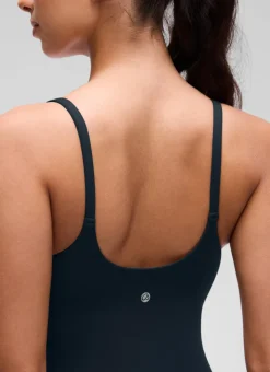 Softretch U Back Waist Length Built in Bra Tank