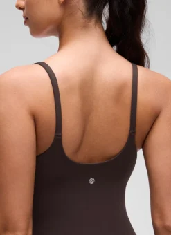 Softretch U Back Waist Length Built in Bra Tank