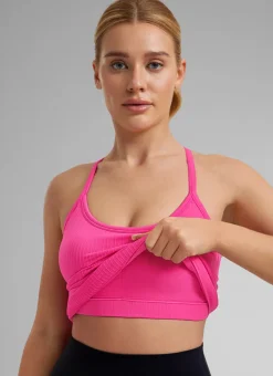 Speedy Seamless Built in Bra Pure color Tank