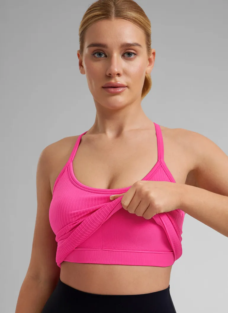 Speedy Seamless Built in Bra Pure color Tank