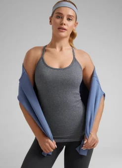 Speedy Seamless Built in Bra Y back Tank