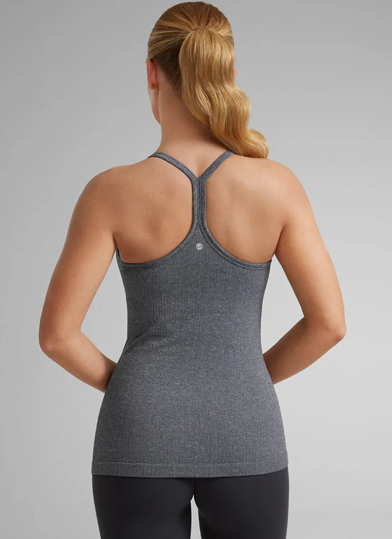 Speedy Seamless Built in Bra Y back Tank