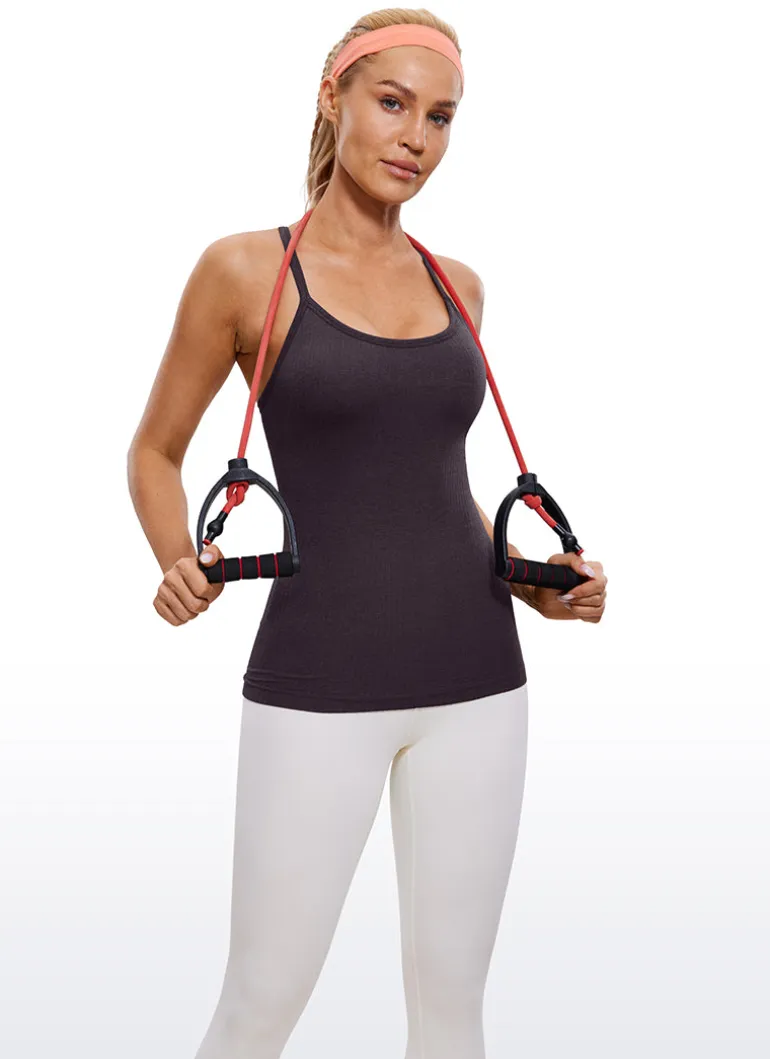 Speedy Seamless Built in Bra Y back Tank
