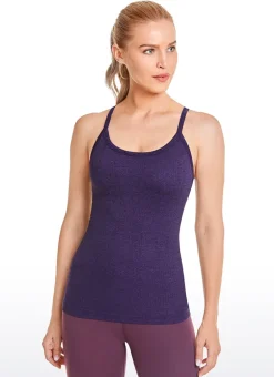 Speedy Seamless Built in Bra Y back Tank