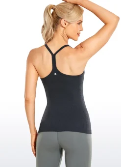 Speedy Seamless Built in Bra Y back Tank
