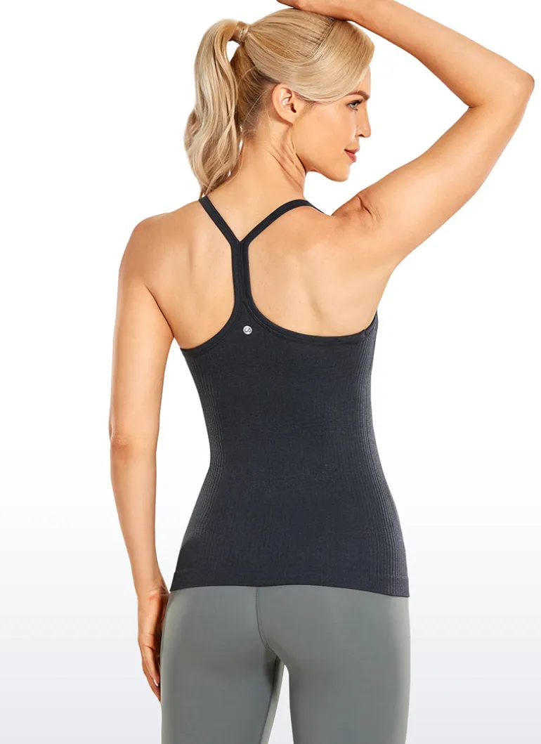 Speedy Seamless Built in Bra Y back Tank
