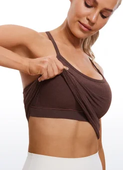 Speedy Seamless Built in Bra Y back Tank