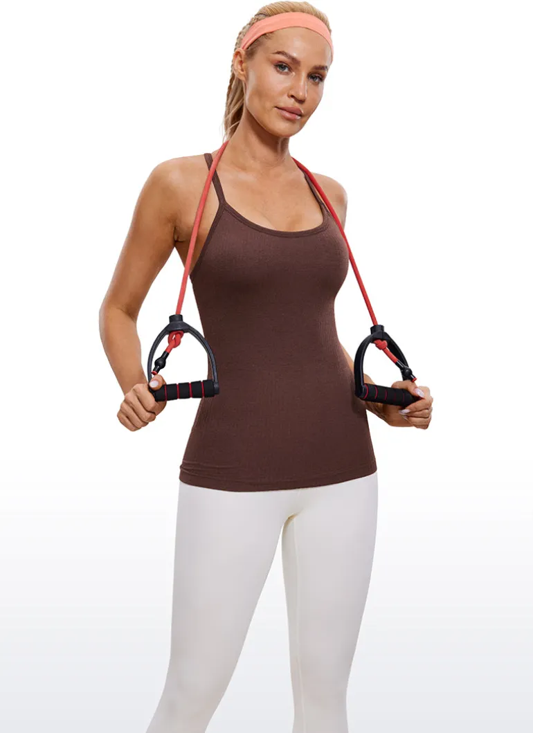 Speedy Seamless Built in Bra Y back Tank