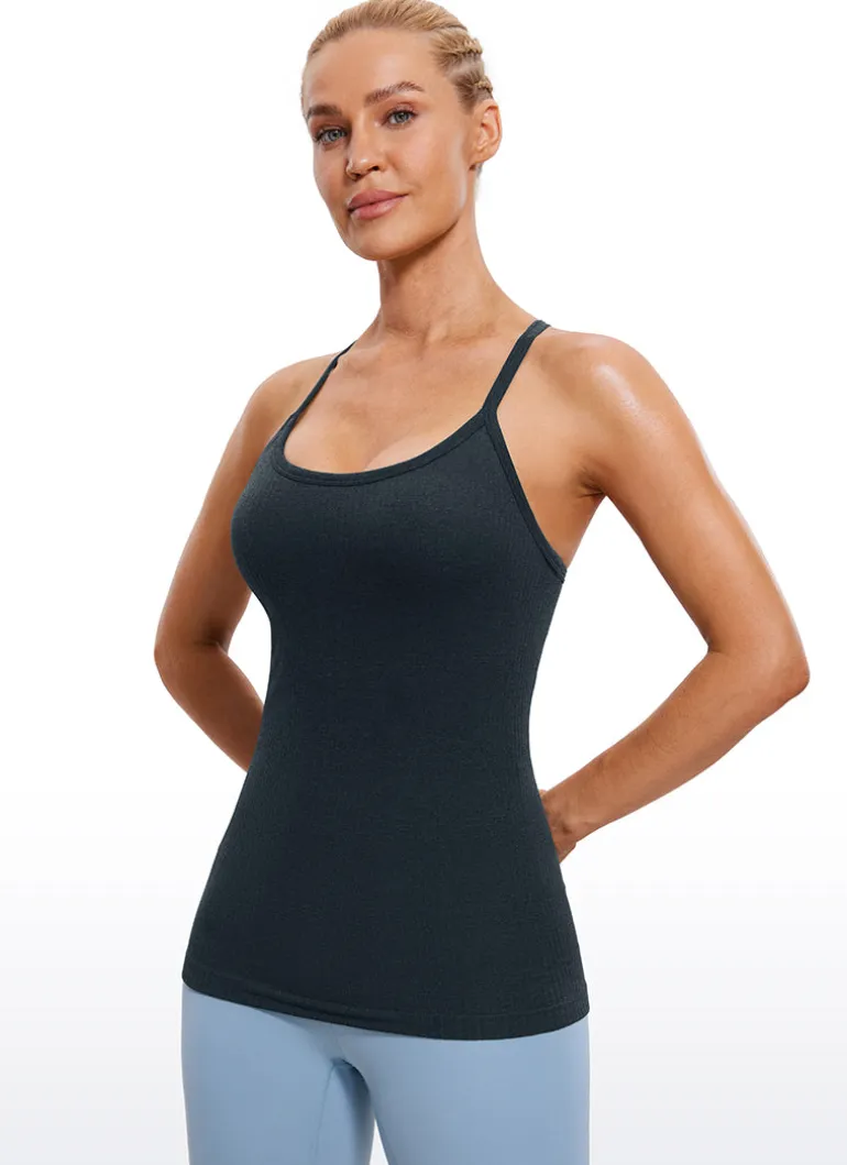 Speedy Seamless Built in Bra Y back Tank