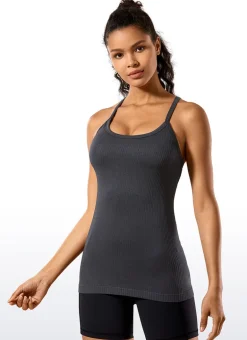 Speedy Seamless Built in Bra Y back Tank
