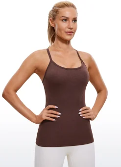 Speedy Seamless Built in Bra Y back Tank