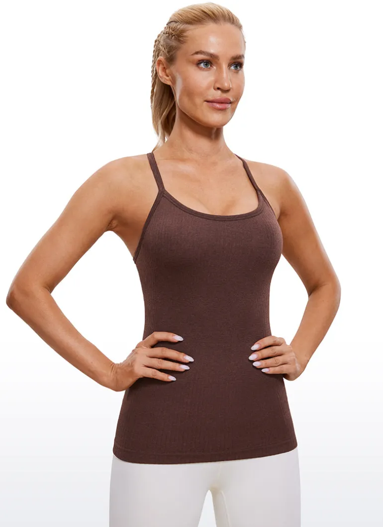 Speedy Seamless Built in Bra Y back Tank