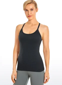 Speedy Seamless Built in Bra Y back Tank