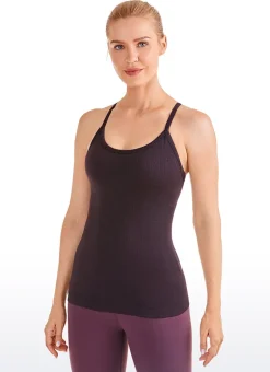 Speedy Seamless Built in Bra Y back Tank