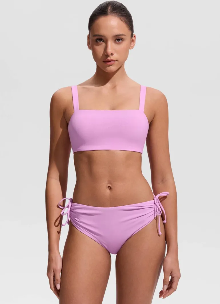Square Neck Wide Flat Straps Bikini Top