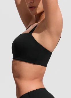 Square Neck Wide Flat Straps Bikini Top