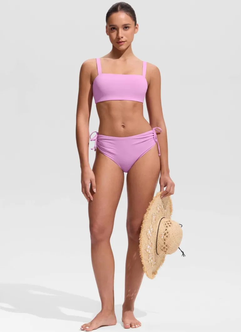 Square Neck Wide Flat Straps Bikini Top