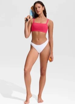 Square Neck Wide Flat Straps Bikini Top